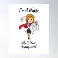 thumbnail image 1 of Super Hero Nurse Essential Poster Wall Art, Modern Wall Decor, 12x18 UNFRAMED, 1 of 3