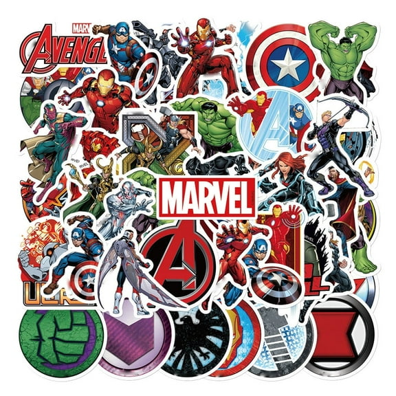 Super Hero Sticker Pack - 100 Cute Stickers for Water Bottles, Laptops, and Phone Cases - Vinyl Decals Collection