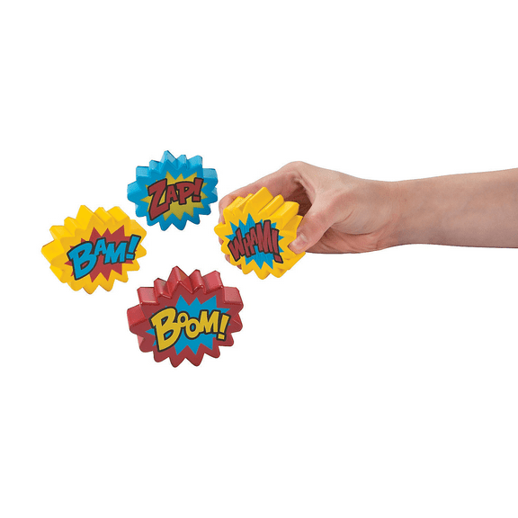 Super Hero Stress Toy - Party Favors - 12 Pieces