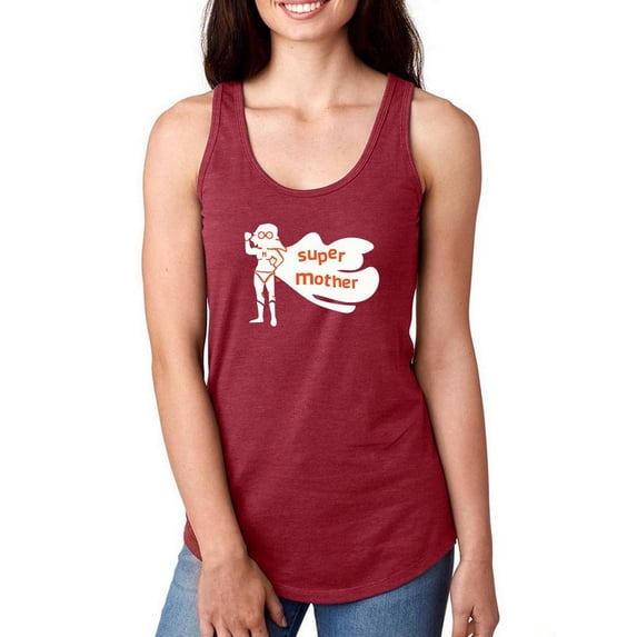 Super Hero Super Mom Racerback Tank Women -Image by Shutterstock, Female Small