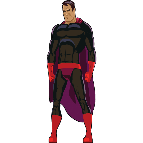 Super Hero Underwear Over Pants Man Cardboard Cutout Standee Standup