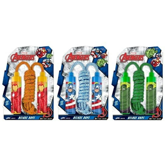 Super Heroes Jumping Rope, 8 Feet, Outdoor Fun Activity Games, Easter gift. W-6815-BCD-3