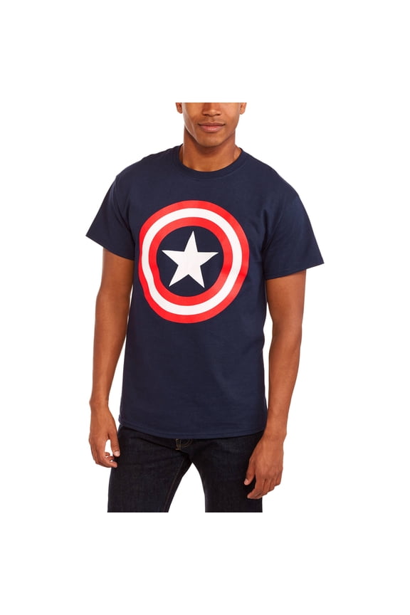 Super Heroes & Villains Marvel big men's shield logo graphic t-shirt, 2xl