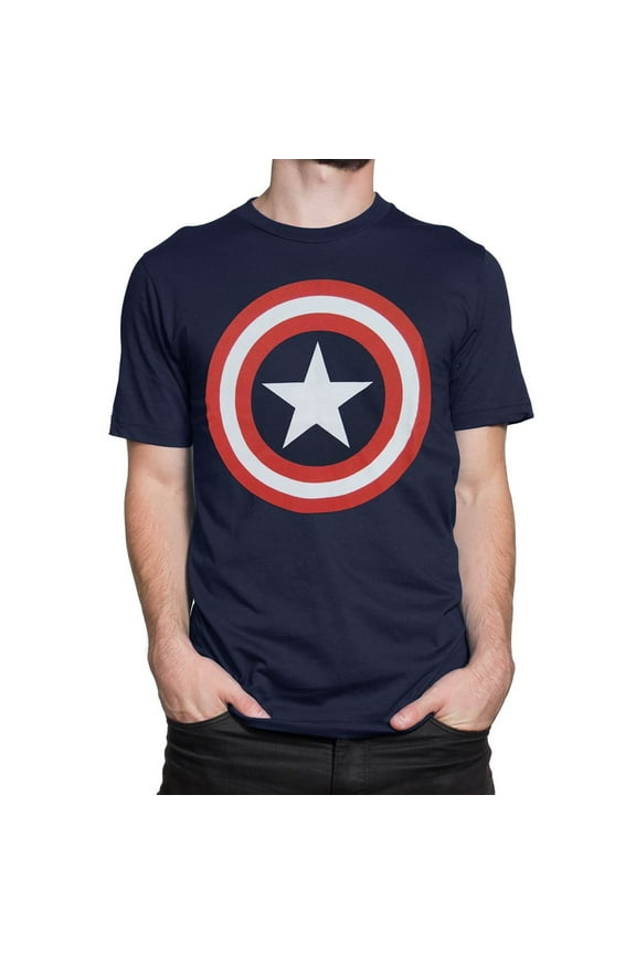 Super Heroes & Villains Marvel men's shield logo graphic t-shirt