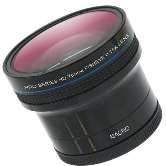 Super Hi Definition 0.15x Fisheye Lens with Macro for Canon Powershot SX70 HS (Adapter Included)