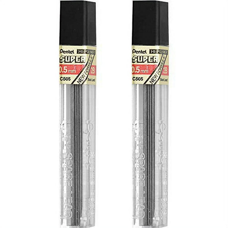 Super Hi-Polymer Lead Refills, 0.3 mm, HB, Black, 12/Tube Super Hi-Polymer Lead Refills, 0.3 mm, HB, Black, 12/Tube