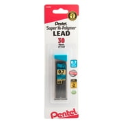 Super Hi-Polymer Lead Refills, 0.7mm Medium, HB, 30 Pieces