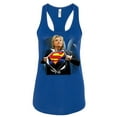 thumbnail image 1 of Super Hillary Clinton Lady Tank Top Make America Great Color Royal Blue Small, 1 of 2