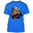 thumbnail image 1 of Super Hillary Clinton Print T-shirt Make America Great Mens Tee Color Royal Blue Large, 1 of 2