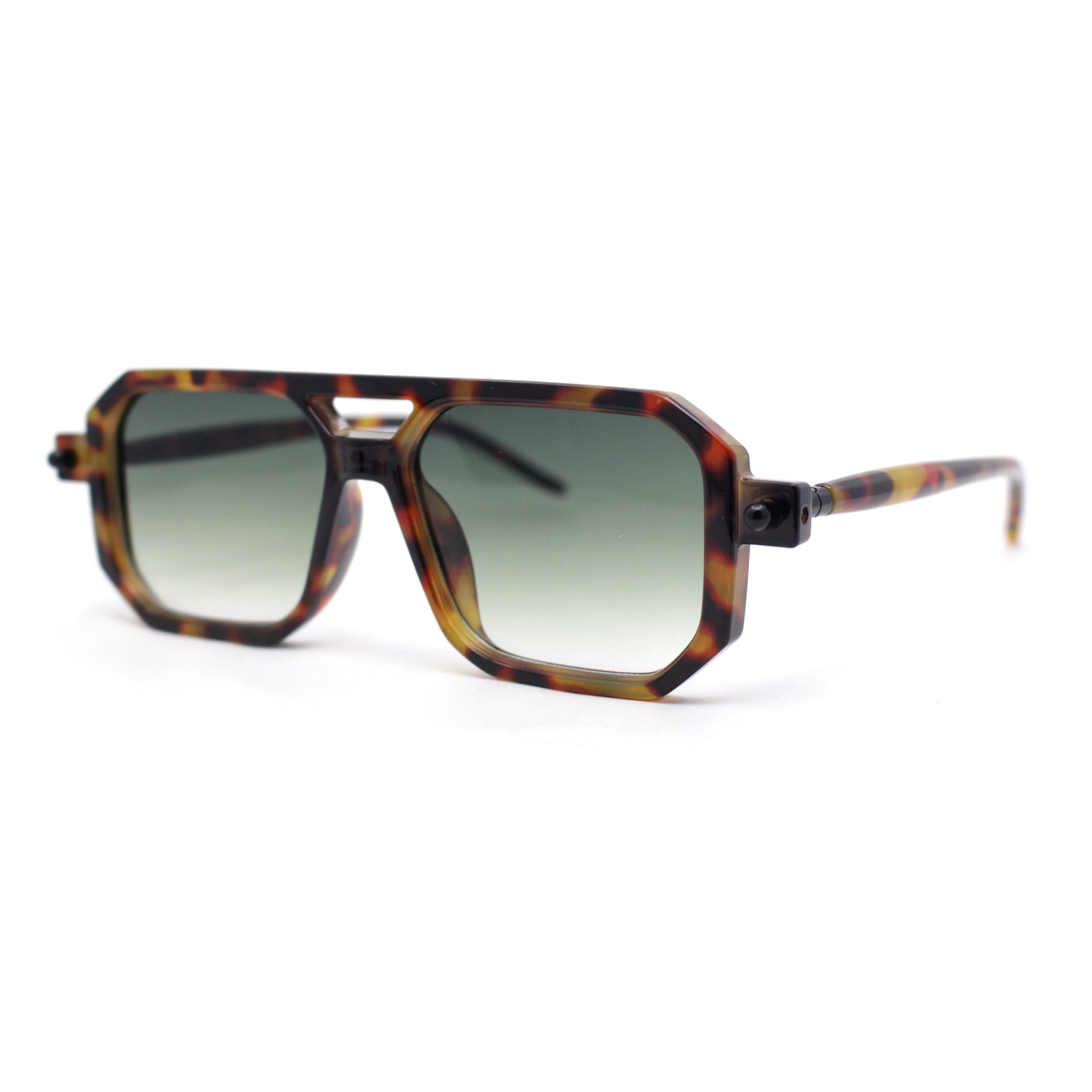 Super Hipster Squared Rectangle Racer Gentlemens Sunglasses Tortoise ...
