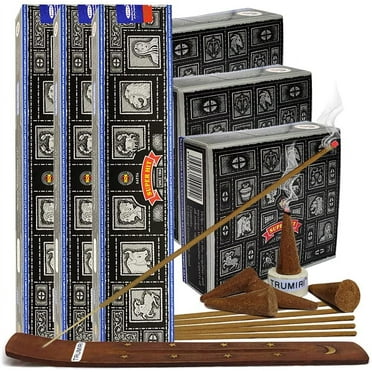 Super Hit Incense sticks and cone incense holder variety pack bundle insence insense insienso