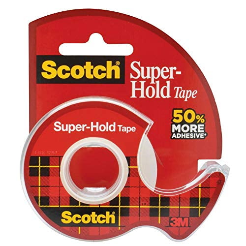 Scotch Super-Hold Tape Transparent 3/4-inch x 550-inch (Pack of 48)
