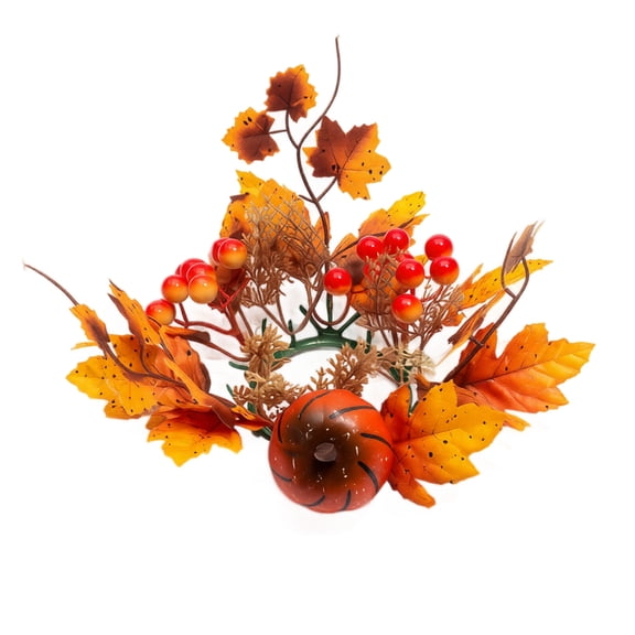 Super Holiday Fall Decor, 12" Artificial Orange Pumpkin Berry Maple Tree Halloween Thanksgiving Table Centerpieces Decorations, for Home Farmhouse Autumn Harvest Holiday Party Decor
