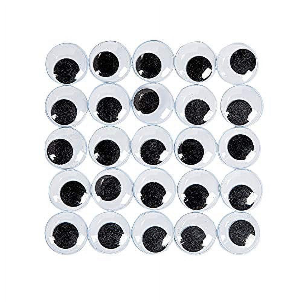 Super Huge Black Googly Eyes - 100, Craft Supplies, Wiggle Eyes, Bulk Craft Accessories, 100 Pieces, Black/White - image 1 of 1