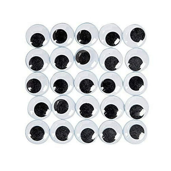 Super Huge Black Googly Eyes - 100, Craft Supplies, Wiggle Eyes, Bulk Craft Accessories, 100 Pieces, Black/White
