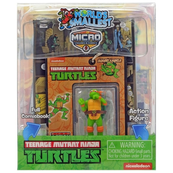 Super Impulse World's Smallest Teenage Mutant Ninja Turtles Michaelangelo Action Figure