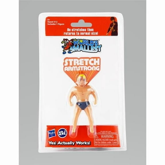 Super Impulse  Worlds Smallest Stretch Armstrong Rubber, Multi Color