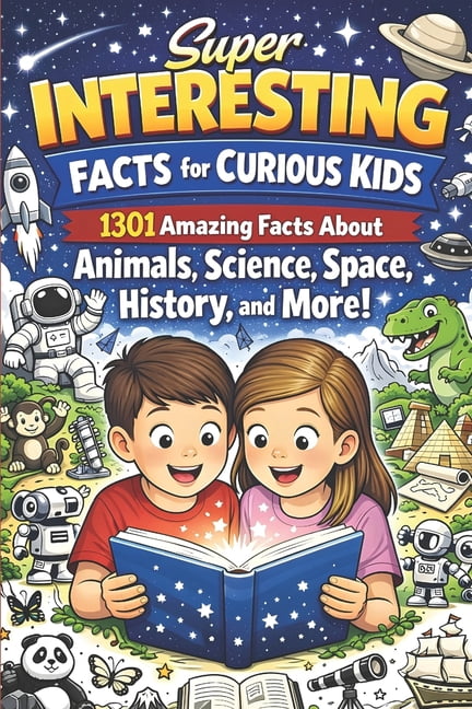 Super Interesting Facts for Curious Kids Super Interesting Facts for Curious Kids: 1,301 Amazing Facts About Animals, Science, Space, History, and More, (Paperback)