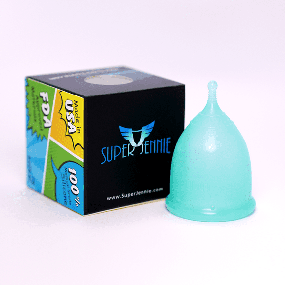 Super Jennie Menstrual Cup - Teal, Small
