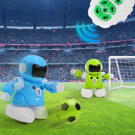 Super Joy Multi-Functional Intelligent Smart Playing Football Robot Toys, 2 Players Remote Control Soccer Game, for Kids 3-9 Years Birthday Gift