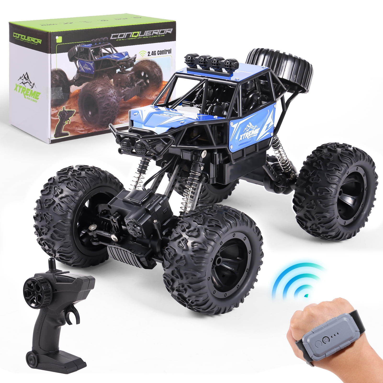 Super Joy RC Car 1:18 Large Scale, 2.4Ghz All Terrain Remote Control Truck for Kids Boys Girls