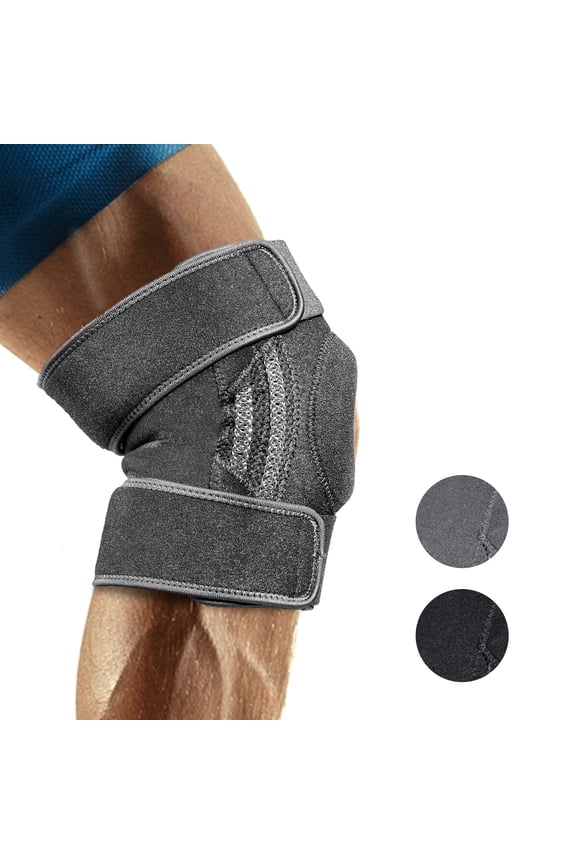 Unisex Knee Brace with Side Stabilizers & Patella Gel Pads, Ideal for Pain Relief, Sports Injuries & Post-Surgery Recovery, Gray XXL