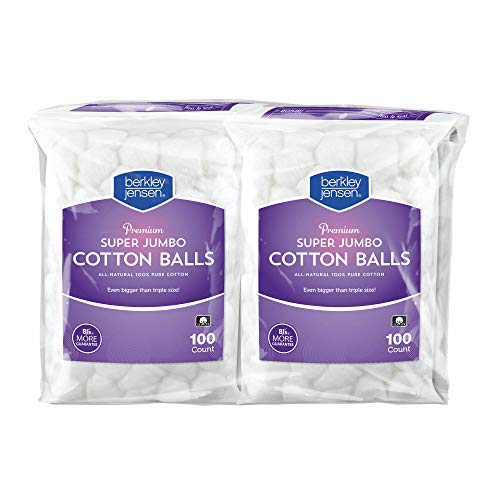 Super Jumbo Cotton Balls, 4 Pk./100 Ct.
