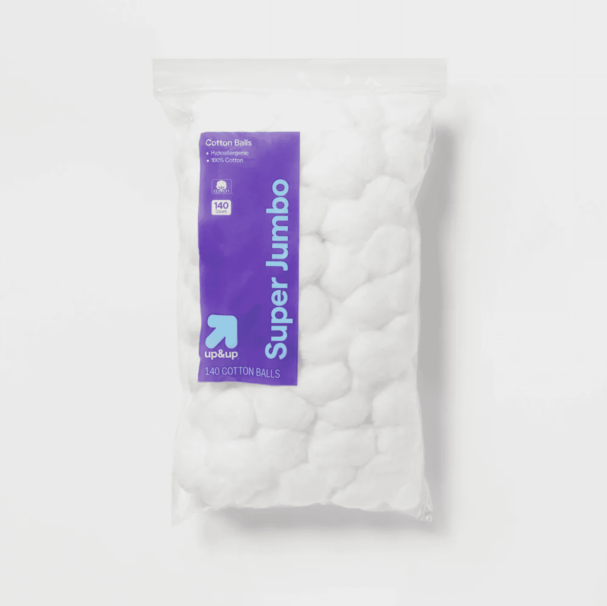 Super Jumbo Hypoallergenic Cotton Balls, 140 Count
