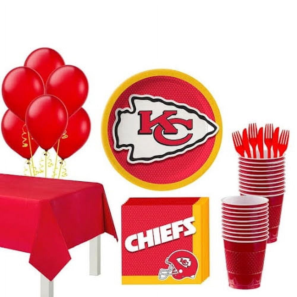 Super Kansas City Chiefs Party Kit for 18 Guests
