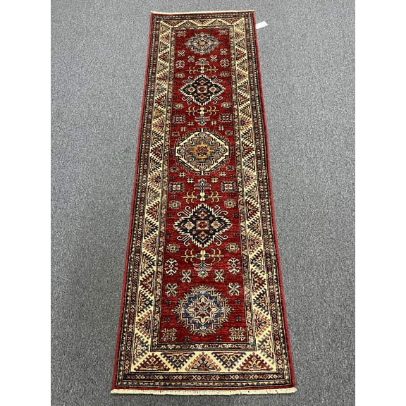 Super Kazak Runner 2' 9"X9' Handmade Wool Rug # 14269