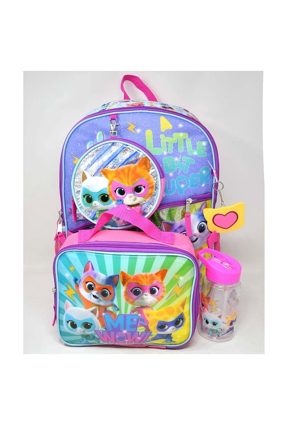 Super Kitties 16" 5pc Backpack Set