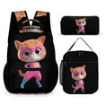 thumbnail image 1 of Super Kitties 3 Piece Backpack Set School Bag Combination Travel Daypack Set, 1 of 8