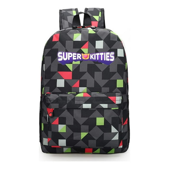 Super Kitties Anime Style Backpack – Spacious Student Bag with Cute Cartoon Print – Durable and Lightweight for All-Day Use