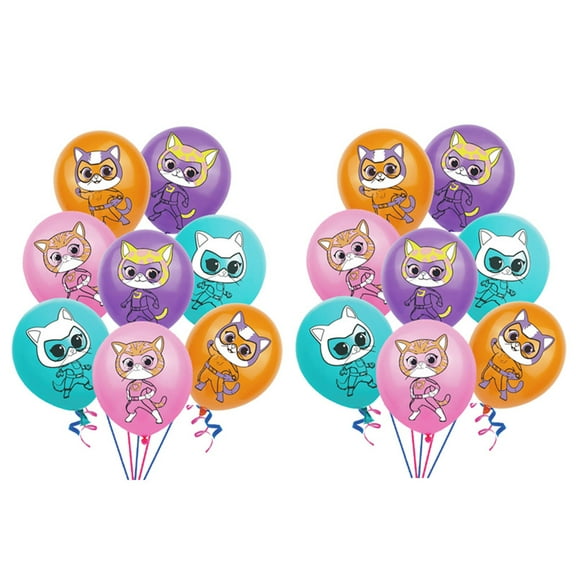 Super Kitties Balloons Party Supplies Birthday Favors Decorations Decor Kit Latex