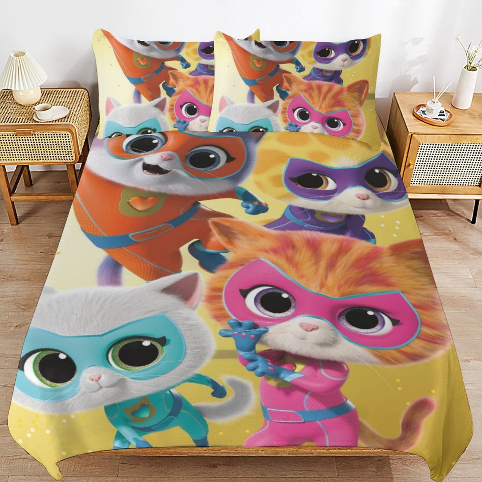 Super Kitti-e Bedding Set Anime Bedding Set Cartoon Duvet Cover Set ...