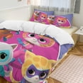 thumbnail image 1 of Super Kitties Bedding Sets Comfort 3 Pieces Bedding Set 1 Duvet Cover + 2 Pillowcase Decorative Bedding 90"x90", 1 of 8