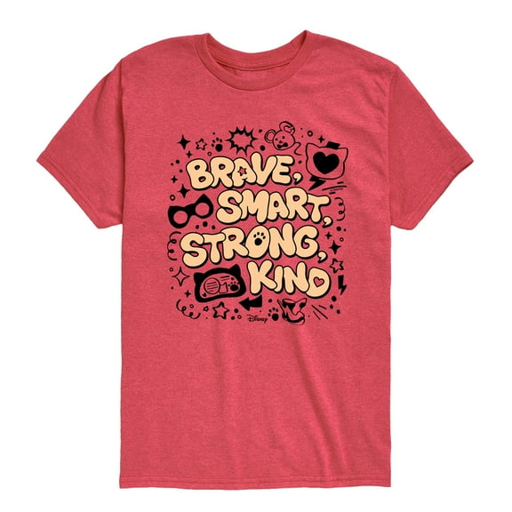 Super Kitties - Brave Smart Strong Kind - Girls Toddler And Youth Short Sleeve Graphic T-Shirt