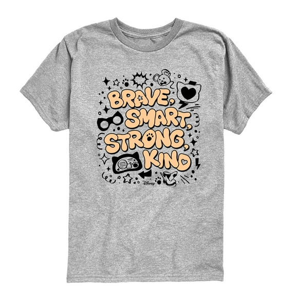 Super Kitties - Brave Smart Strong Kind - Girls Toddler And Youth Short Sleeve Graphic T-Shirt