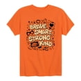 thumbnail image 1 of Super Kitties - Brave Smart Strong Kind - Girls Toddler And Youth Short Sleeve Graphic T-Shirt, 1 of 4