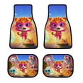 thumbnail image 1 of Super Kitties Carpet Car Floor Mats 4 Pieces Sets All Weather Front & Rear Mats Non Slip Car Protector Mat, 1 of 8