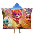 thumbnail image 1 of Super Kitties Cloak Hooded Blanket Soft Wearable Blanket Hoodie Throw Cape for Couch Kids Adults 50"x60", 1 of 8