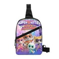 thumbnail image 1 of Super Kitties Crossbody Bag Chest Backpack Compact Foldable Shoulder Sling Bag Chest Bag For Travel, Hiking, 1 of 8