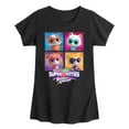thumbnail image 1 of Super Kitties - Grid - Girls Fitted Short Sleeve Graphic T-Shirt, 1 of 4