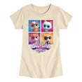 thumbnail image 1 of Super Kitties - Grid - Girls Fitted Short Sleeve Graphic T-Shirt, 1 of 4