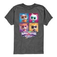 thumbnail image 1 of Super Kitties - Grid - Girls Toddler And Youth Short Sleeve Graphic T-Shirt, 1 of 4