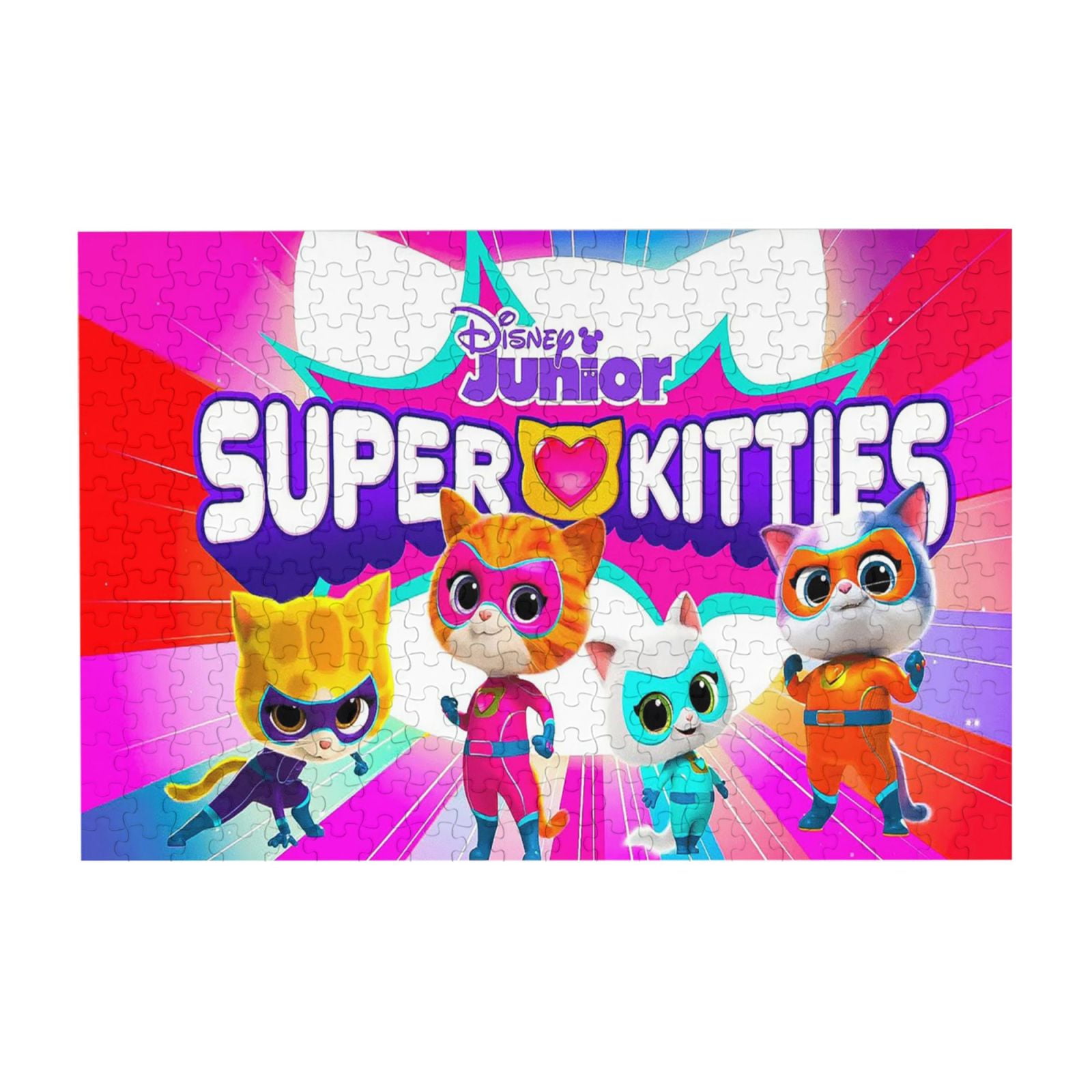Super Kitties Jigsaw Puzzles 300 Piece Puzzle For Adults, Kids, Families