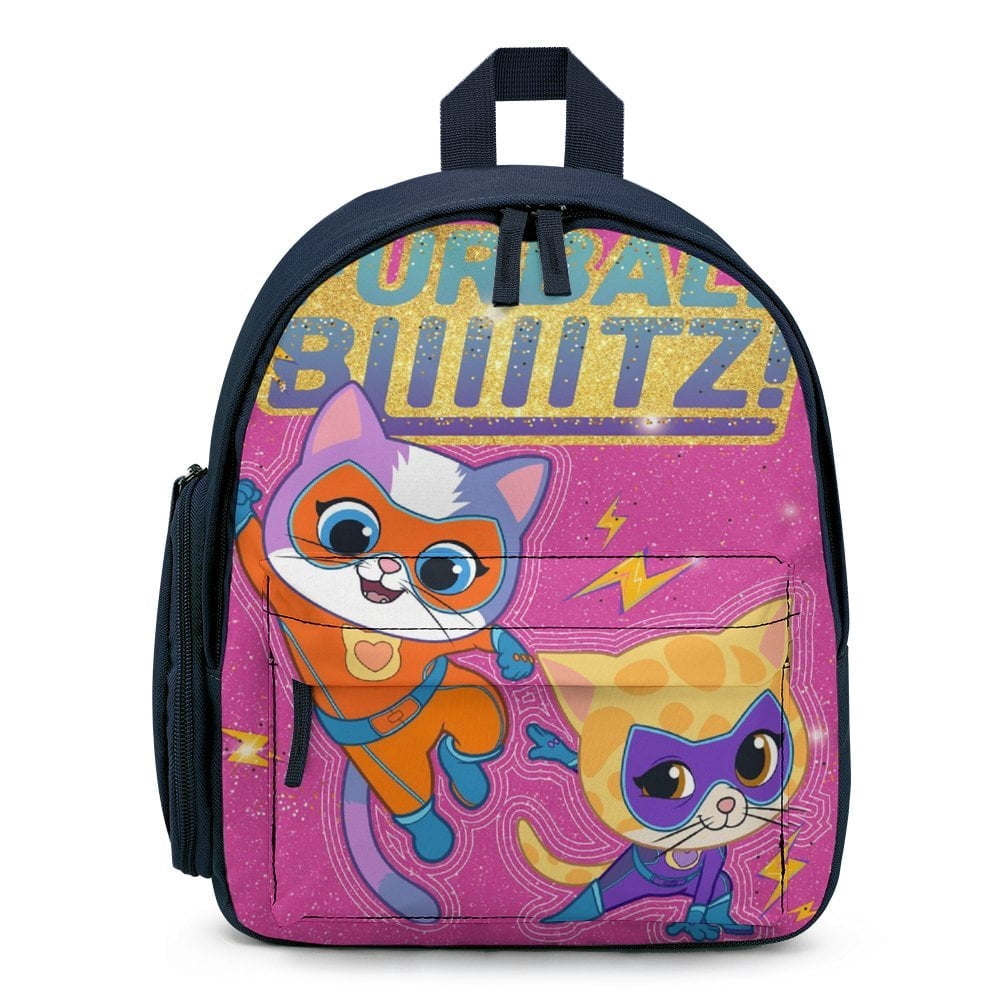 SUPERKITTIES Kids Backpack – Official Licensed, Adaptable To Trolley, 26x11x34 Cm, With Side Pocket & Padded Straps