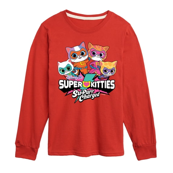 Super Kitties - Logo Group - Youth Boys Long Sleeve Graphic T-Shirt