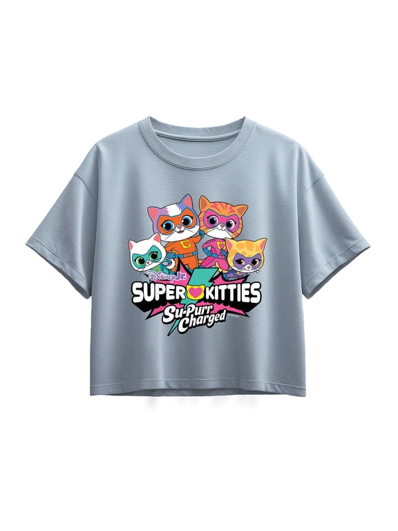 - Logo Group Girls' Short Sleeve Boxy Graphic T-Shirt