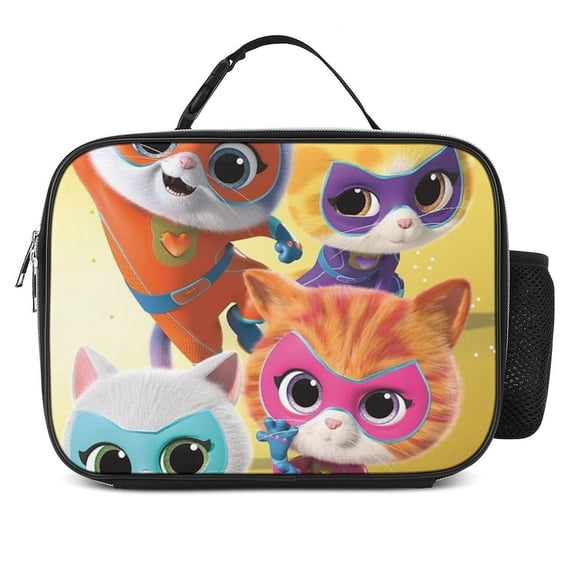 Super Kitties Lunch Bags Insulated Soft Lunch Box Reusable Large Capacity Lunch Tote Bag for Office Picnic School